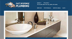 Desktop Screenshot of fastresponseplumbing.com