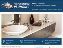 Tablet Screenshot of fastresponseplumbing.com